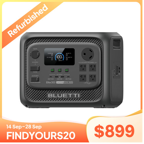 Bluetti elite 300 2400w - elite, 3014wh