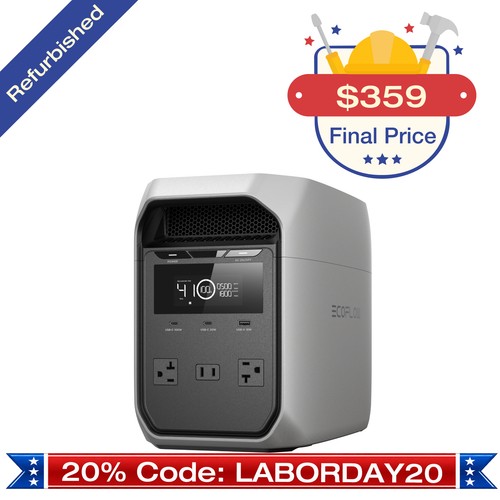 Ecoflow 1024wh 1800w delta - 1024wh,